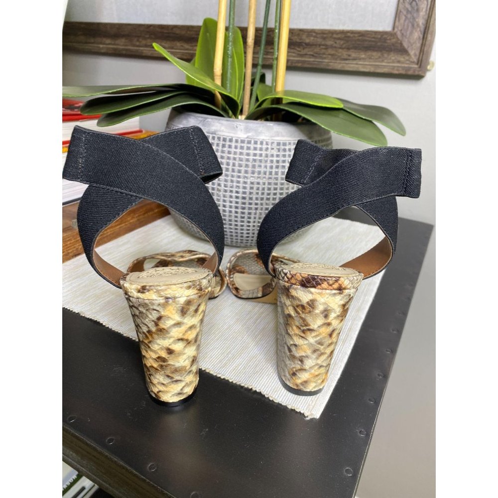 Vince Camuto Citriana Block Heel Sandal Snakeskin - Picture 11 of 12